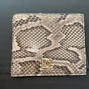 Dolce & Gabbana Men's Python Bifold Wallet